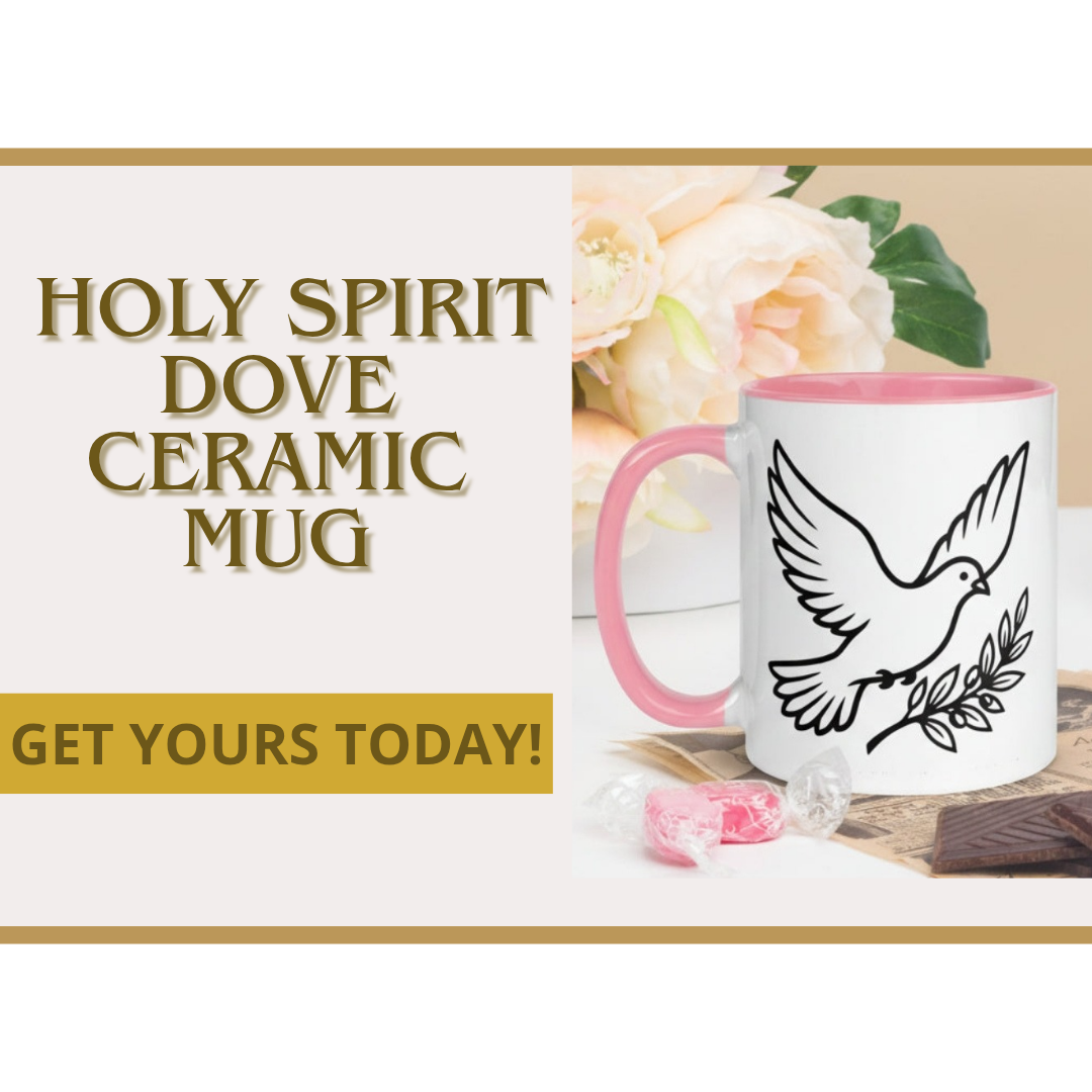 Dove Ceramic Mug | Multiple Colors | Faith-Inspired Coffee Cup (11 oz / 15 oz)