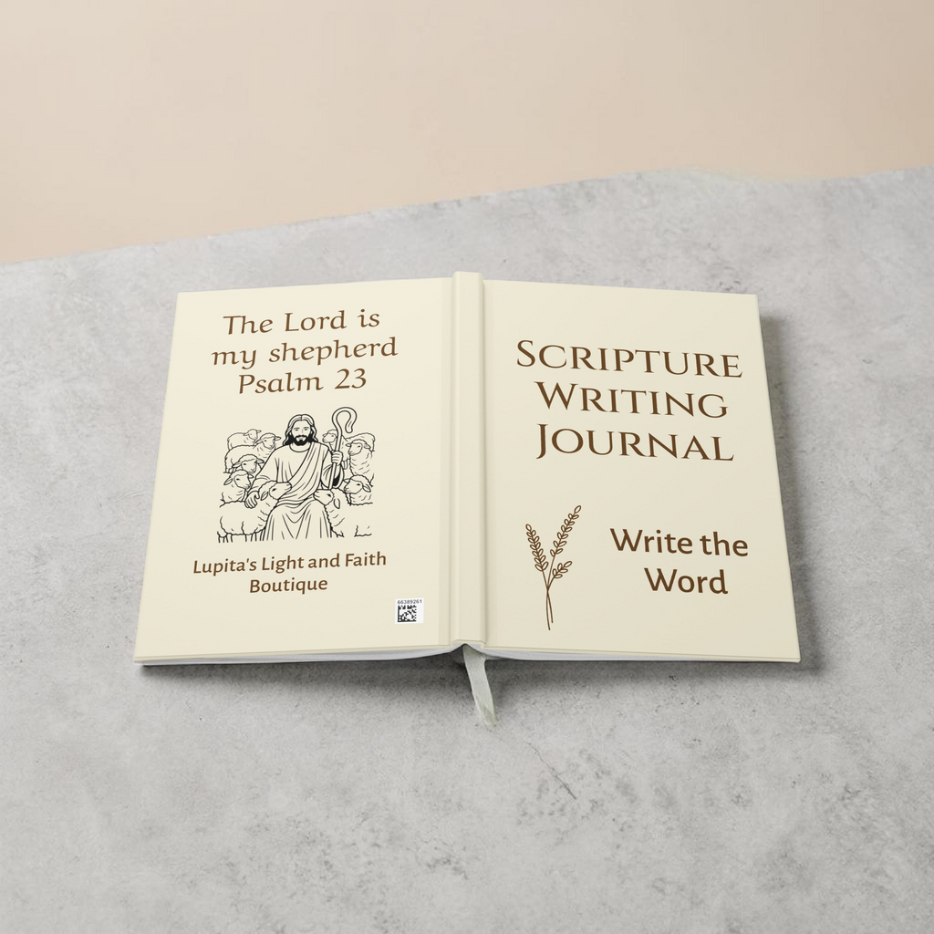 Scripture Writing Journal – “Write the Word” Christian Hardcover Notebook for Bible Study & Faith Growth