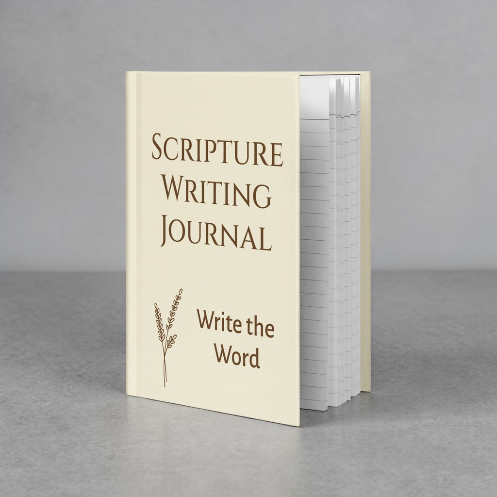 Scripture Writing Journal – “Write the Word” Christian Hardcover Notebook for Bible Study & Faith Growth