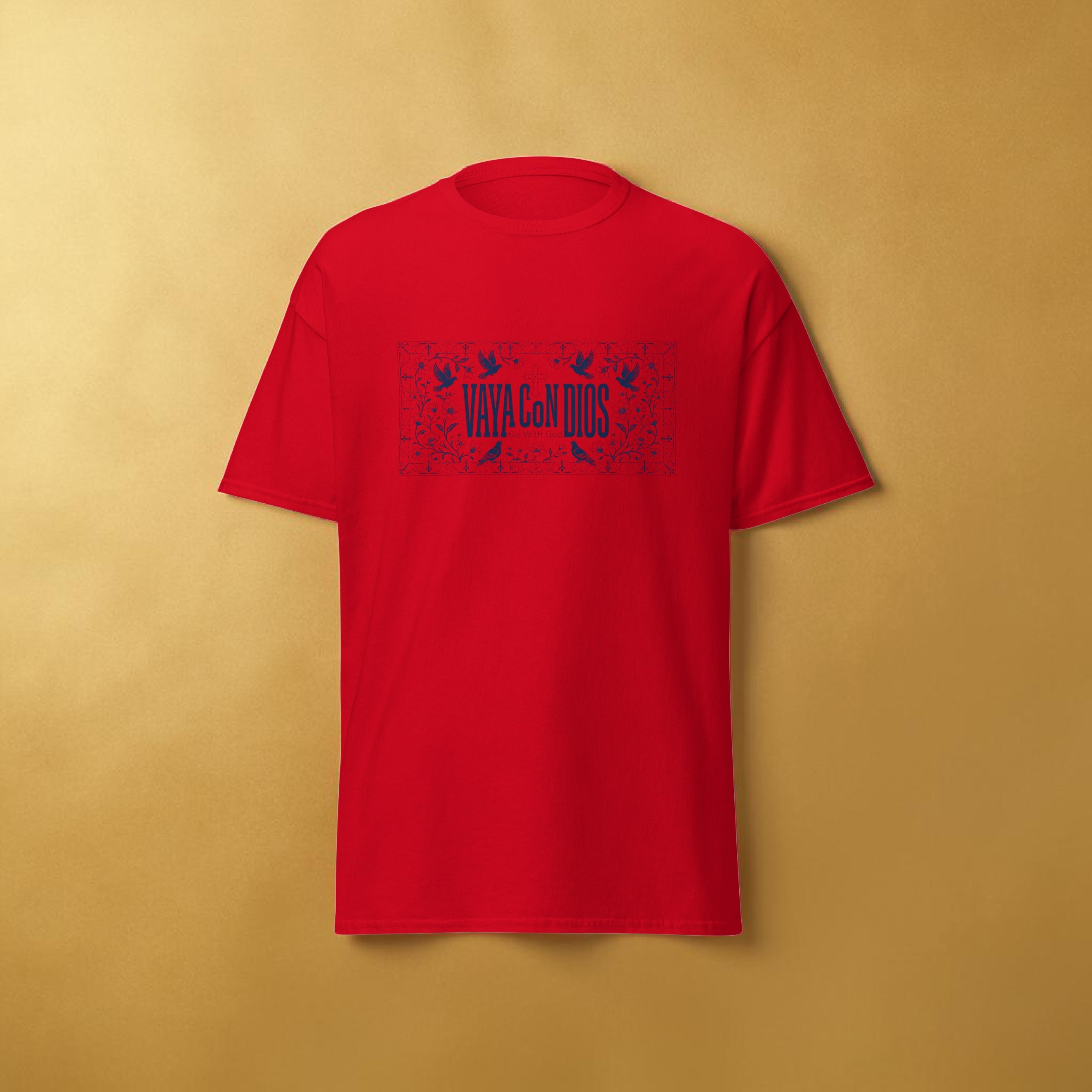 Camiseta “Vaya Con Dios” | Camisa Cristiana en Español | Playera de Fe Unisex