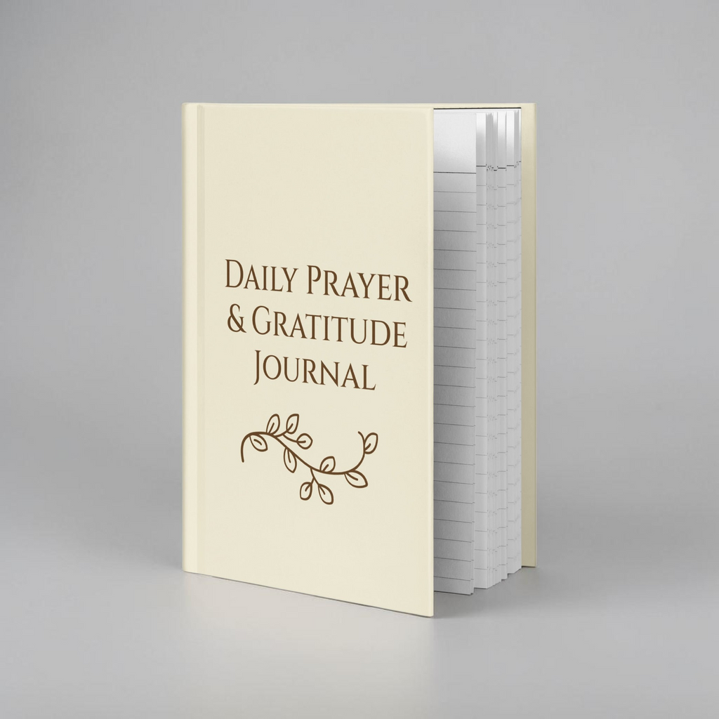 Daily Prayer & Gratitude Journal – Christian Hardcover Notebook for Faith, Reflection & Devotion